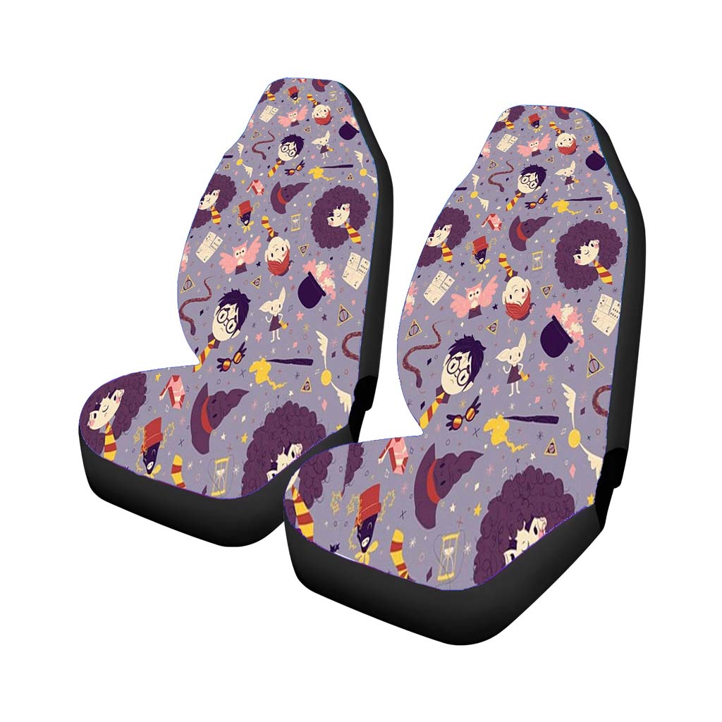 Harry Potter Purple Pattern Universal Fit Stylish & Comfortable Car Seat Covers
