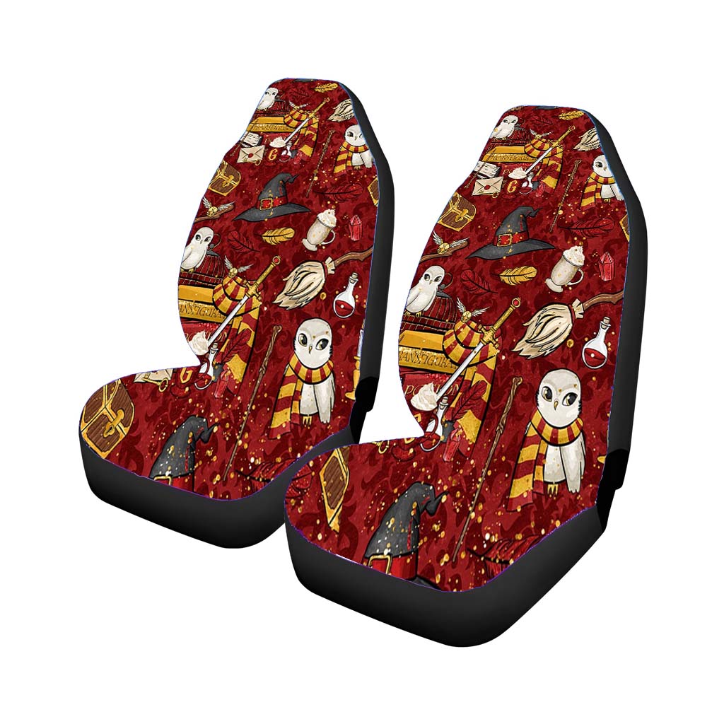 Harry Potter Red Pattern Wallpapers Universal Fit Stylish & Comfortable Car Seat Covers