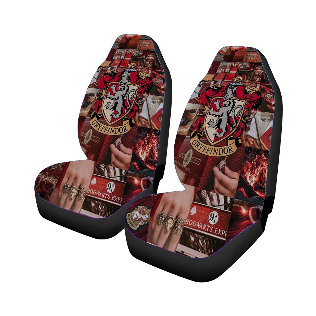 Harrypotter Gryffindor Pattern Style Universal Fit Stylish & Comfortable Car Seat Covers