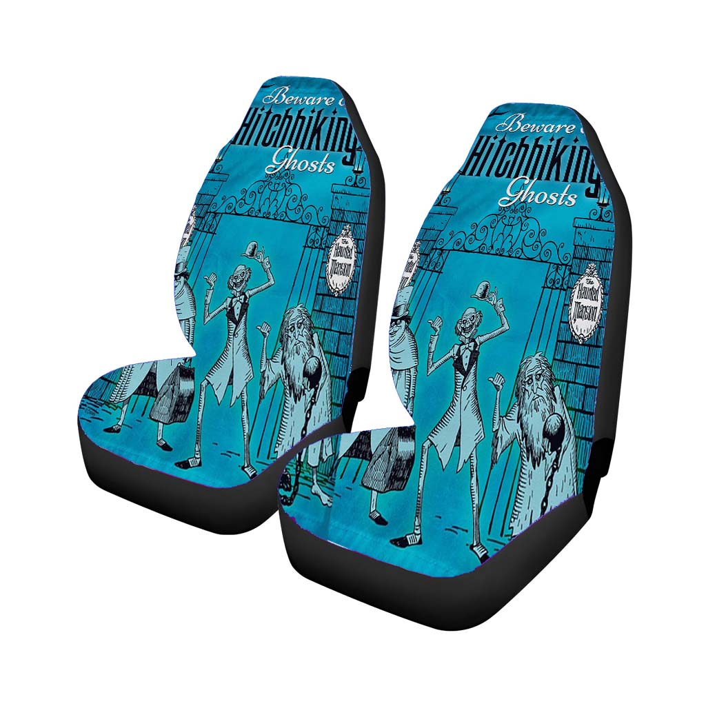 Haunted Mansion Hitchhiking Ghosts Halloween Universal Fit Stylish & Comfortable Car Seat Covers