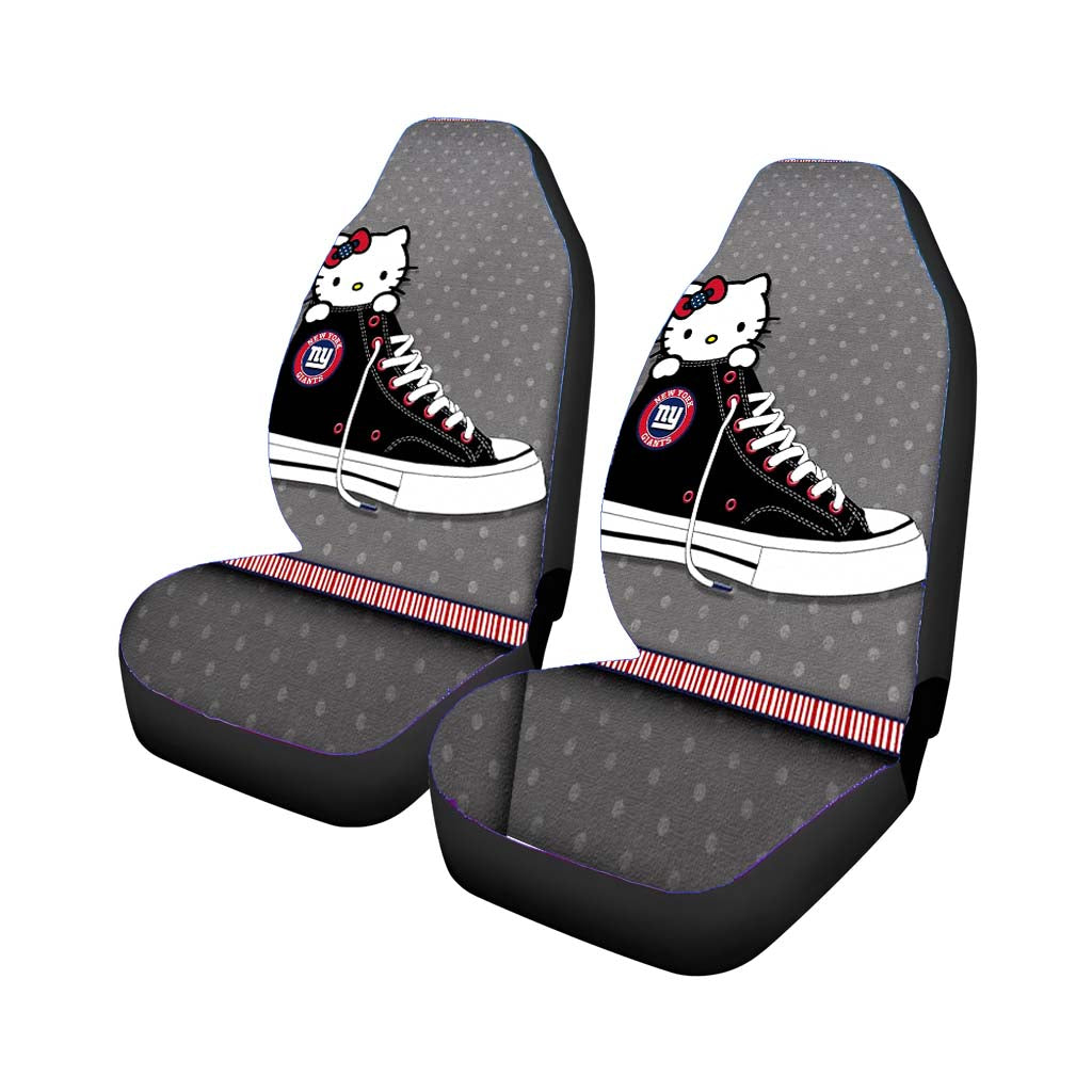 Hello Kitty New York Giants Converse Boots Universal Fit Stylish & Comfortable Car Seat Covers
