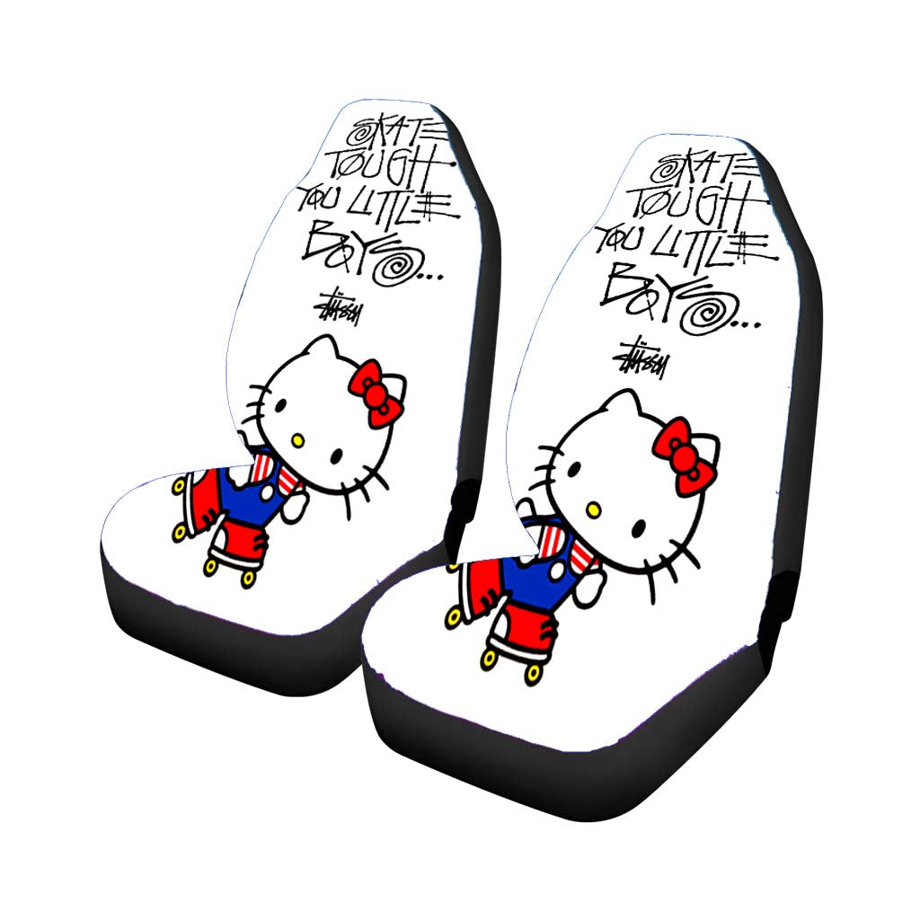 Hello Kitty Skate Stussy Universal Fit Stylish & Comfortable Car Seat Covers