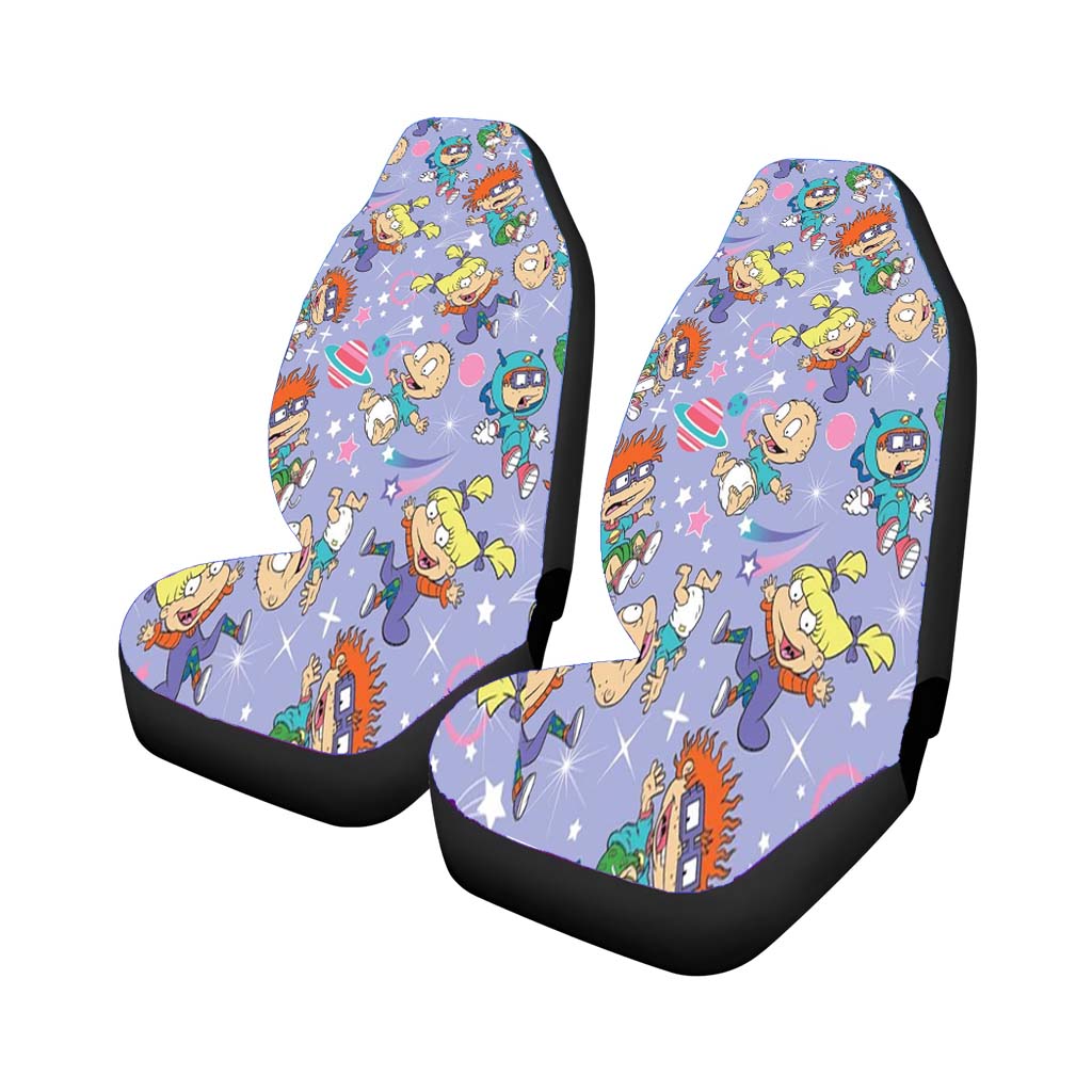 Rugrats Pattern Plannet Wallpaper Car Seat Covers