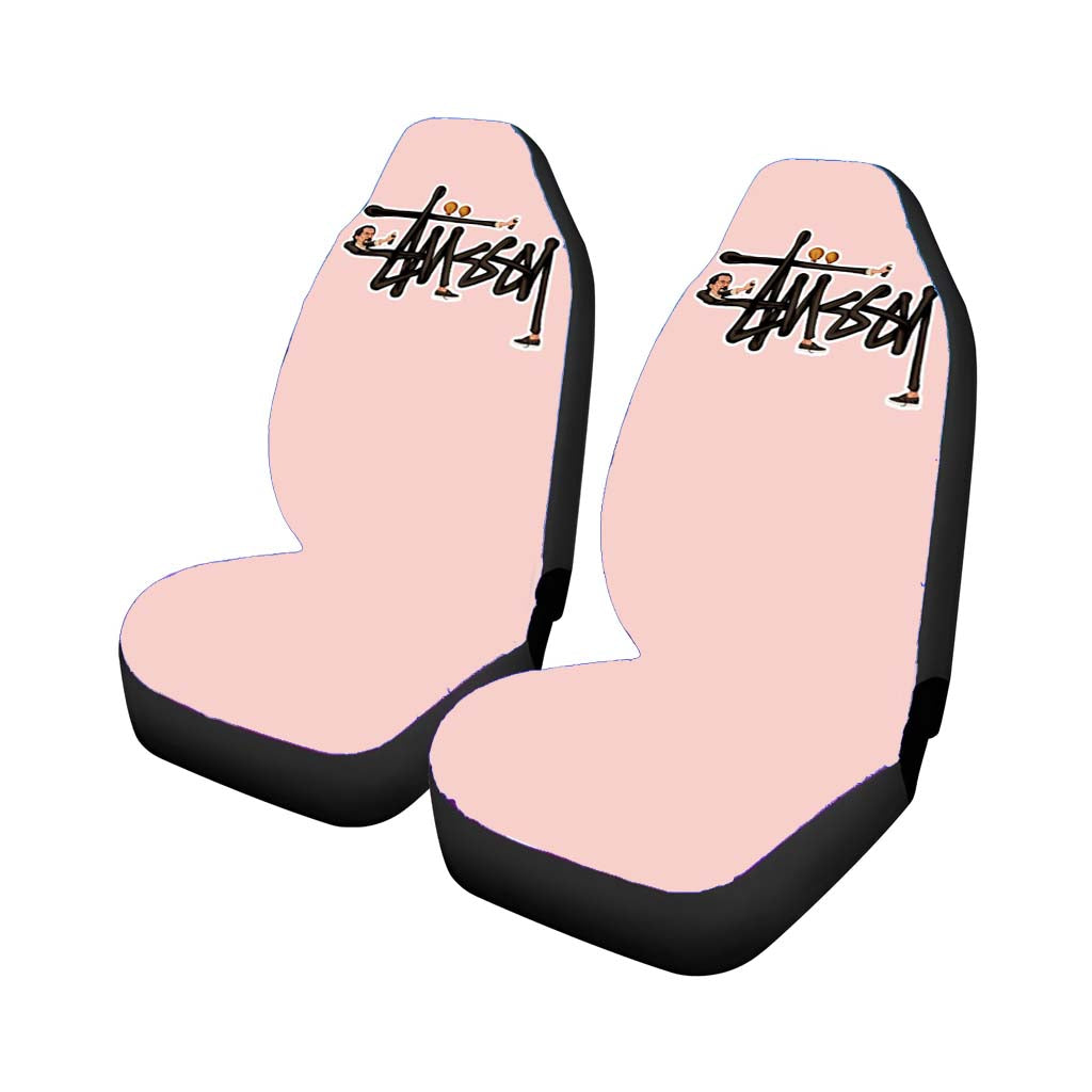 Vintage Stussy Logo Black Car Seat Covers