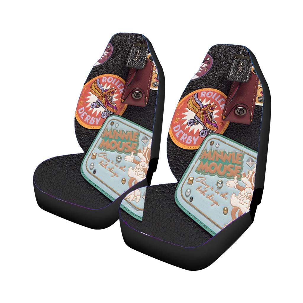 Coach Disney Patch Black Car Seat Covers