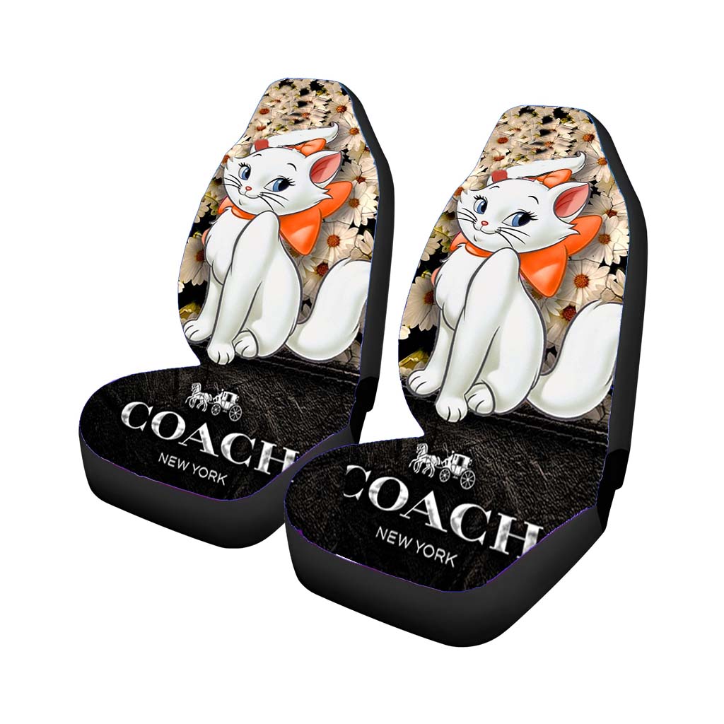 Flowers Coach Cat Marie Car Seat Covers