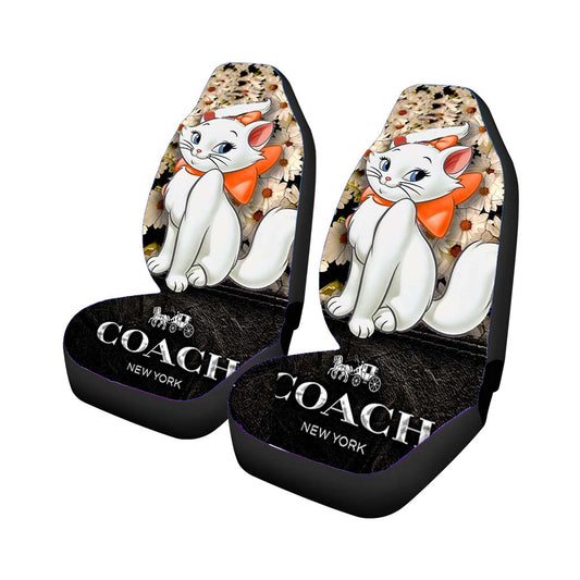 Flowers Coach Cat Marie Car Seat Covers