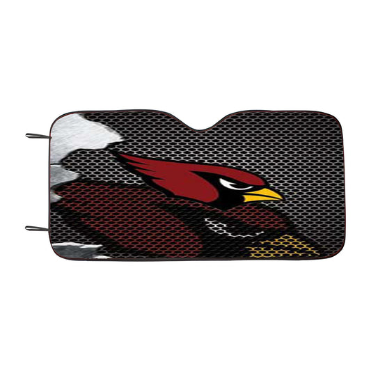 Arizona Cardinals Broken Mesh Car Auto Sun Shade Windshield Cover
