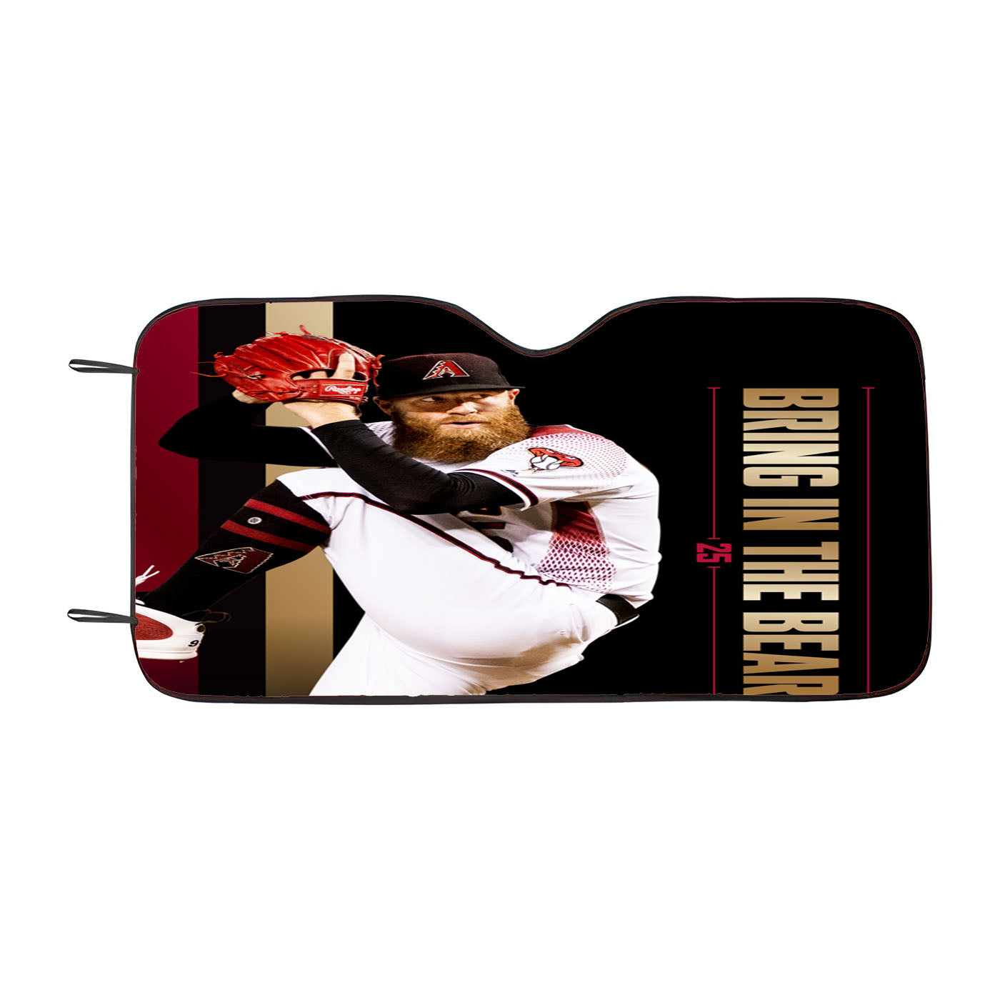 Arizona Diamondbacks Bring In The Beard Car Auto Sun Shade Windshield Cover