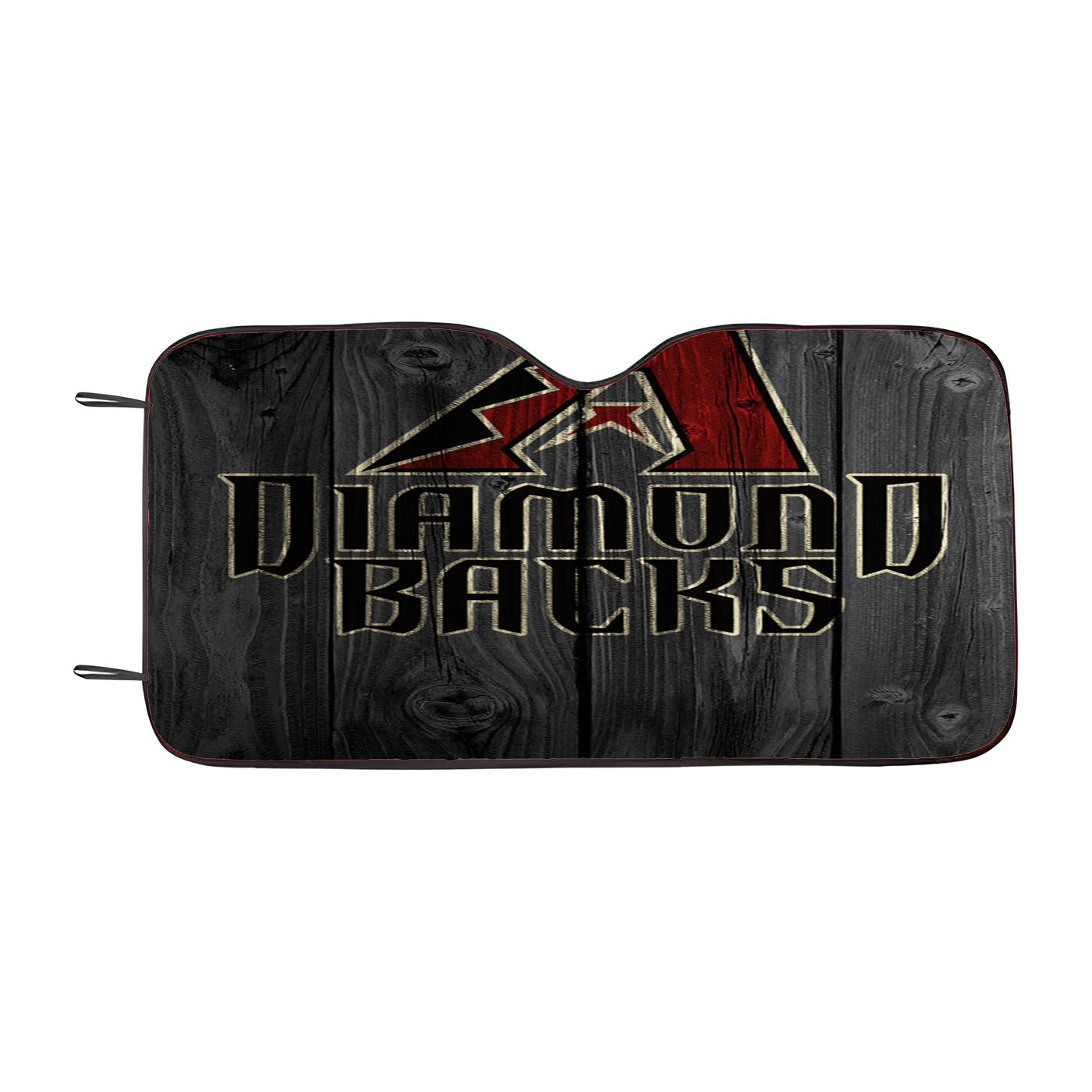 Arizona Diamondbacks Mlb Logo Dark Wood Wallpaper Car Auto Sun Shade Windshield Cover