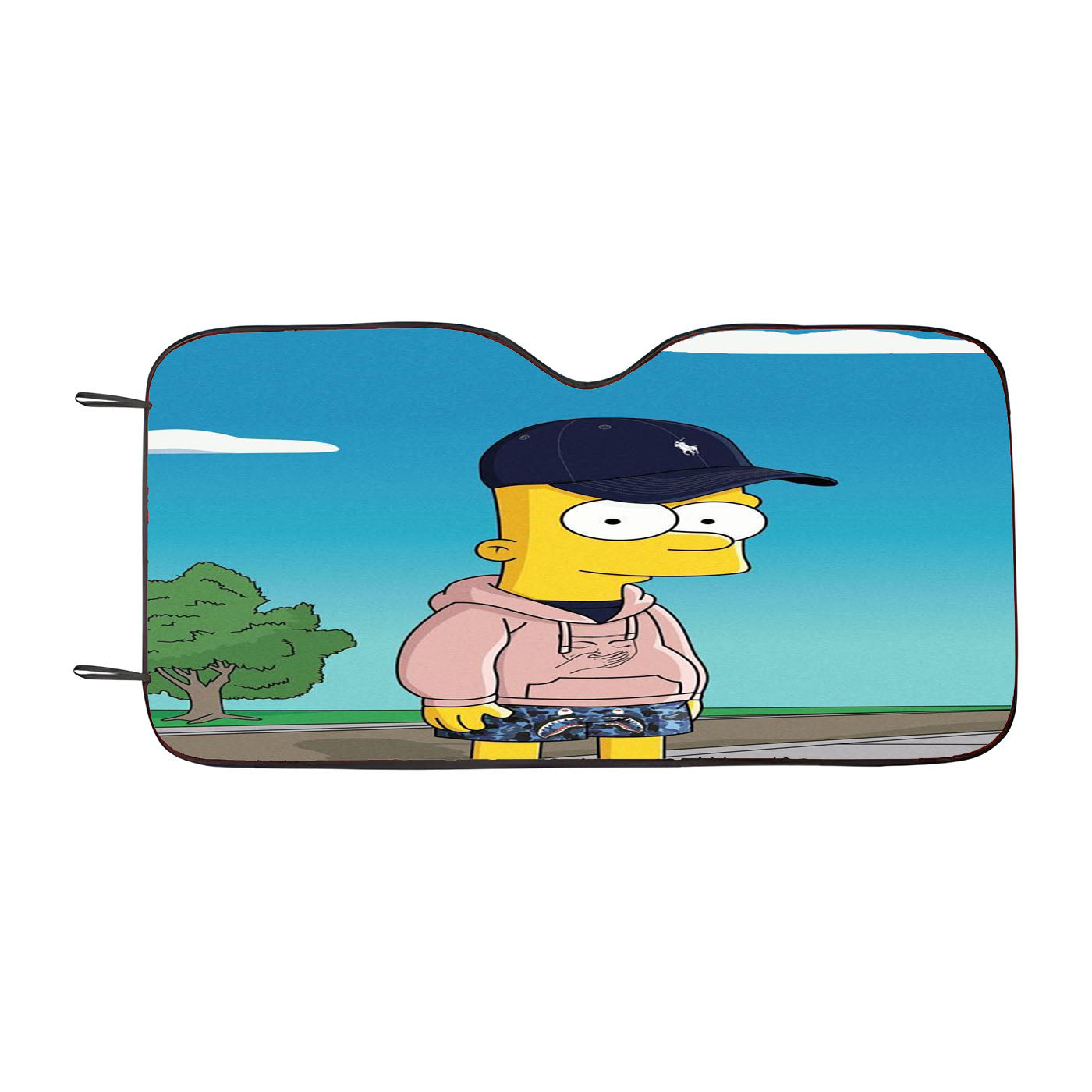 Bart Simpson Bape Wallpaper Car Auto Sun Shade Windshield Cover