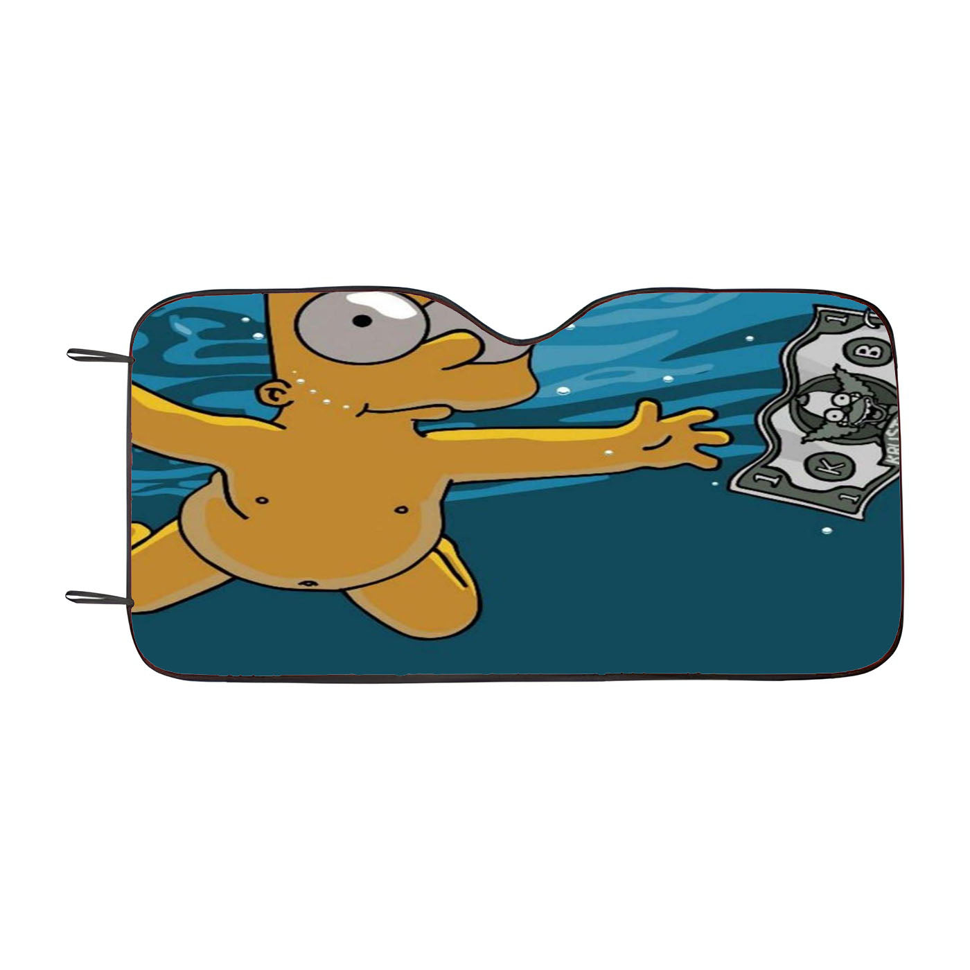 Bart Simpson Nirvana Car Auto Sun Shade Windshield Cover