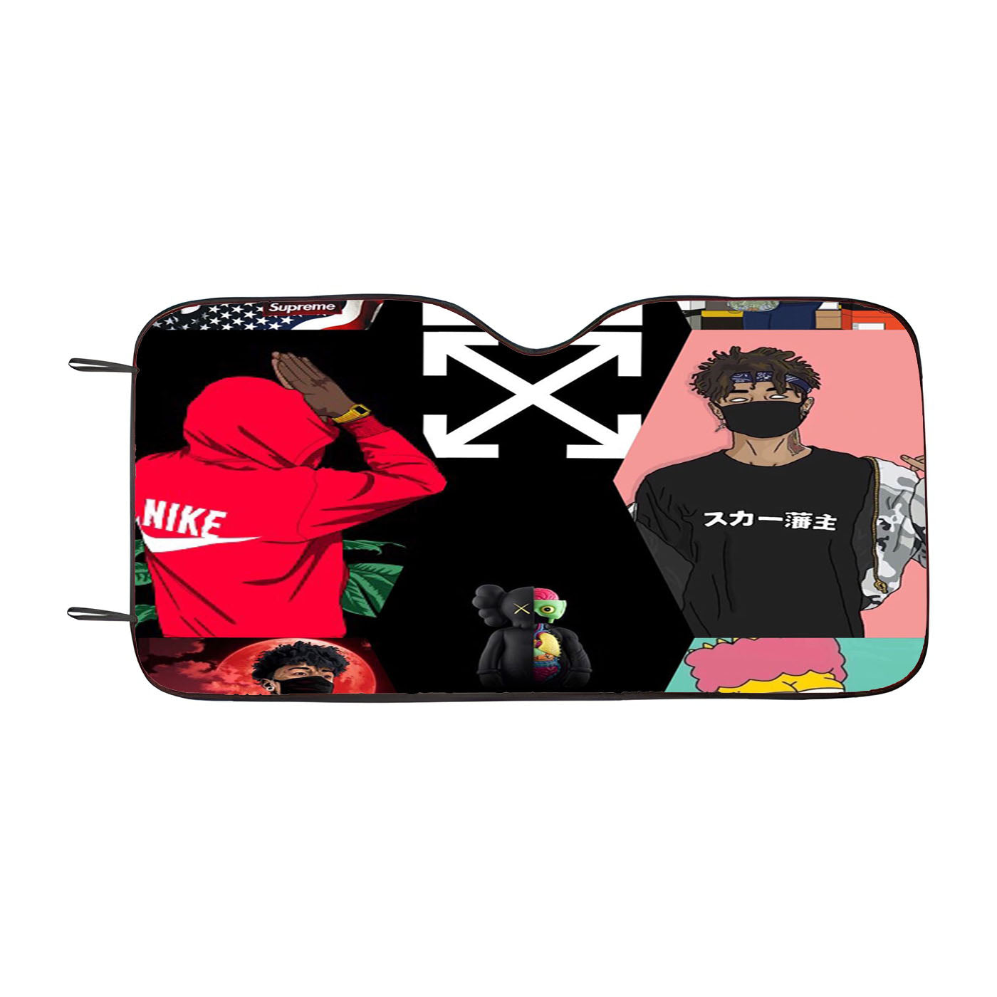 Bart Simpson Off White Kakashi Hatake Hypebeast Car Auto Sun Shade Windshield Cover