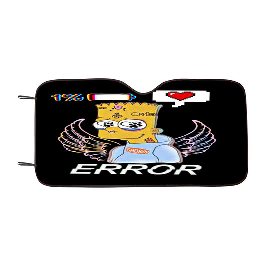 Bart Simpson Sad Boy Wing Car Auto Sun Shade Windshield Cover