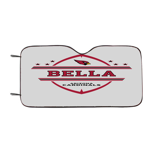 Bella Arizona Cardinals Car Auto Sun Shade Windshield Cover