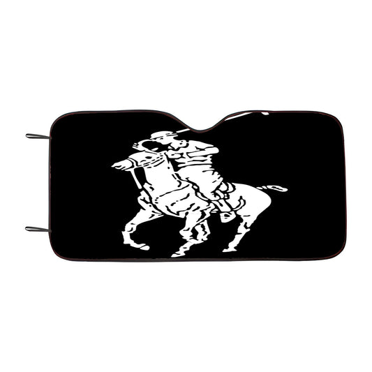 Black White Polo Ralph Lauren Logo Car Auto Sun Shade Windshield Cover
