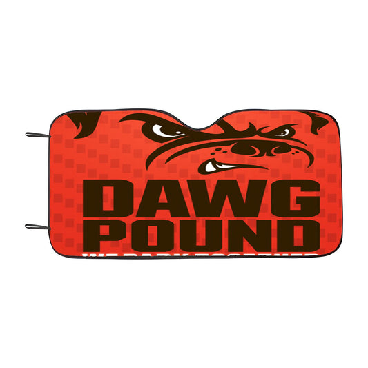 Cleveland Browns Dawg Pound Bark Together Car Auto Sun Shade Windshield Cover