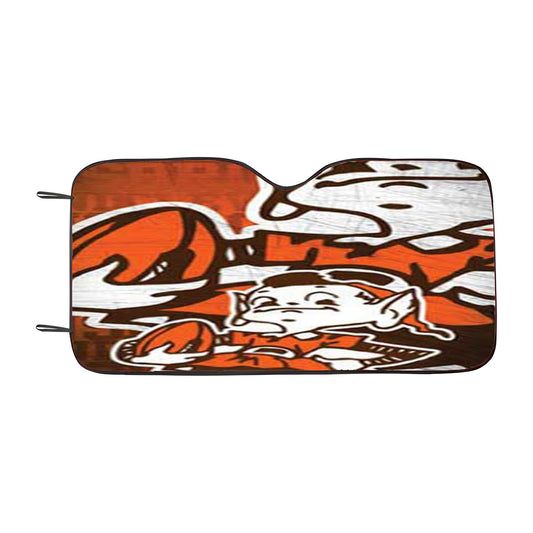 Cleveland Browns Vintage Overlap Car Auto Sun Shade Windshield Cover