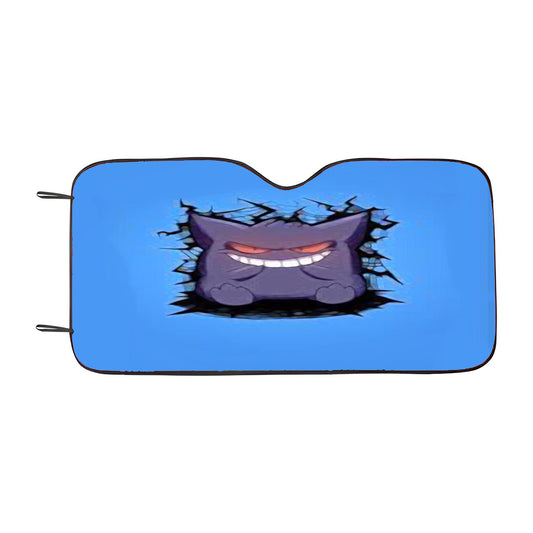 Gengar Pokemon Car Auto Sun Shade Windshield Cover