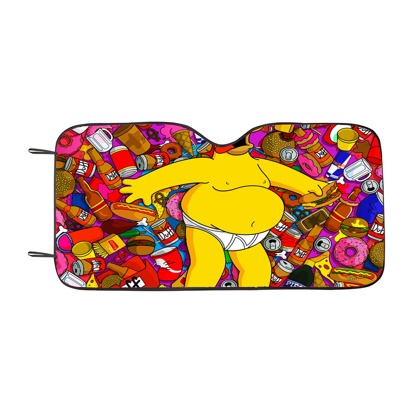 Homer Faint Simpson Cartoon Car Auto Sun Shade Windshield Cover