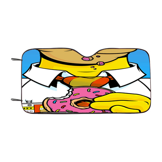 Homer Simpson Car Auto Sun Shade Windshield Cover
