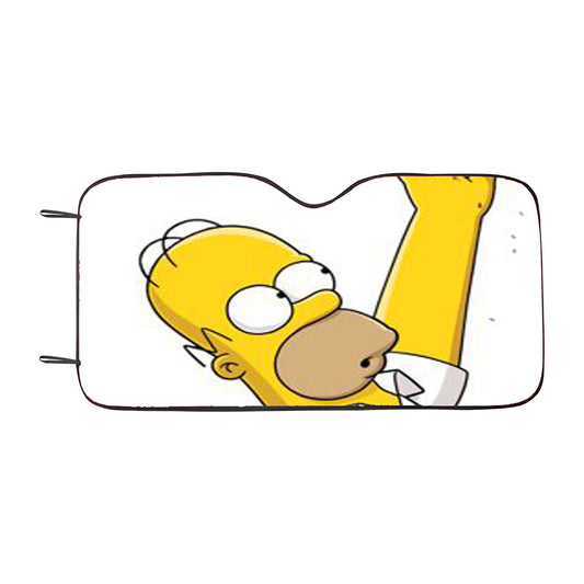 Homer Simpson Donut Car Auto Sun Shade Windshield Cover