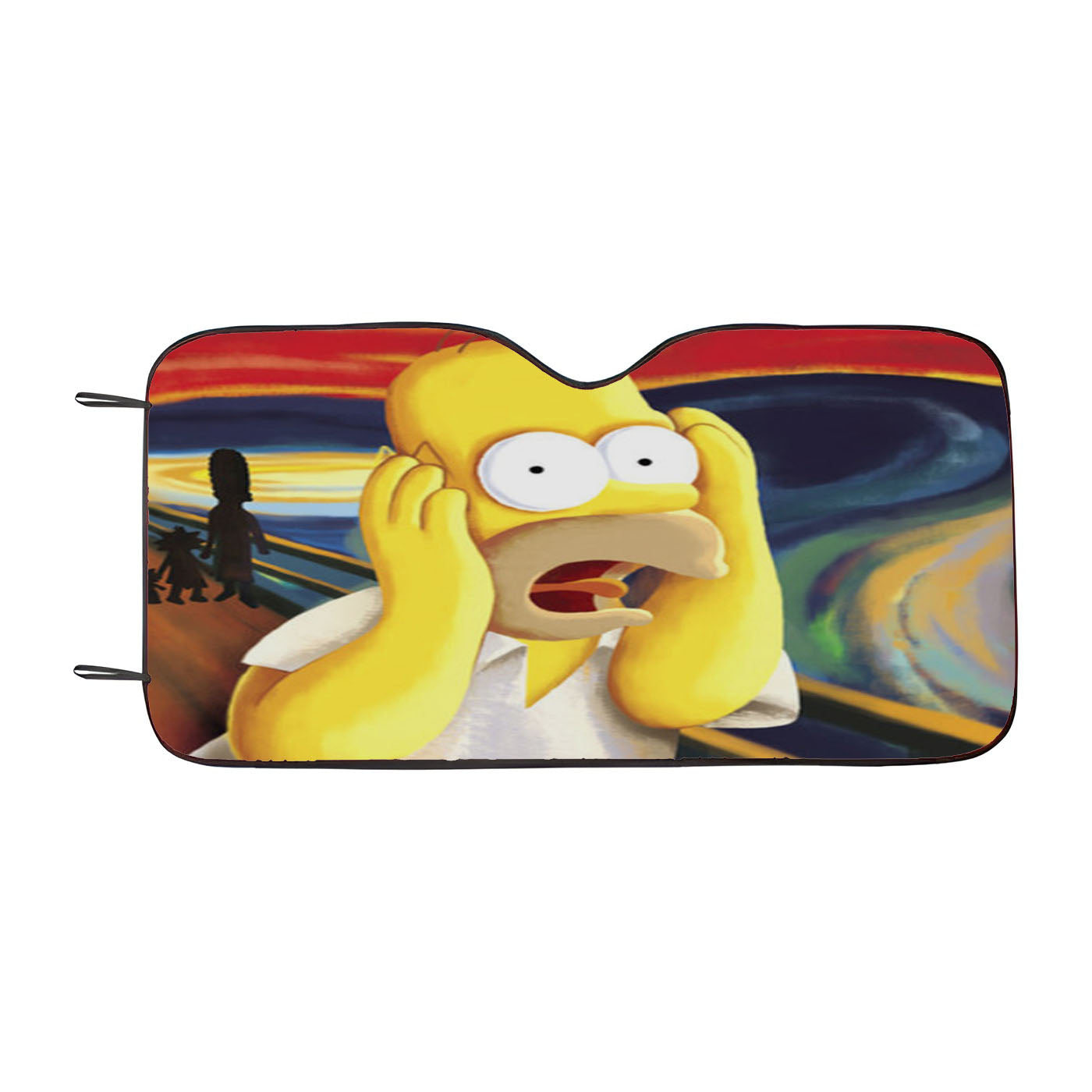 Homer Simpson Scary Paint Car Auto Sun Shade Windshield Cover