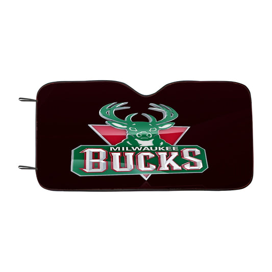 Milwaukee Bucks Logo Car Auto Sun Shade Windshield Cover