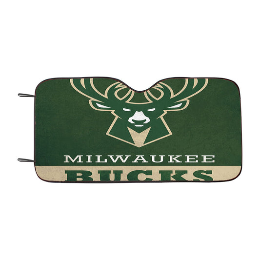 Nba Milwaukee Bucks Logo Car Auto Sun Shade Windshield Cover
