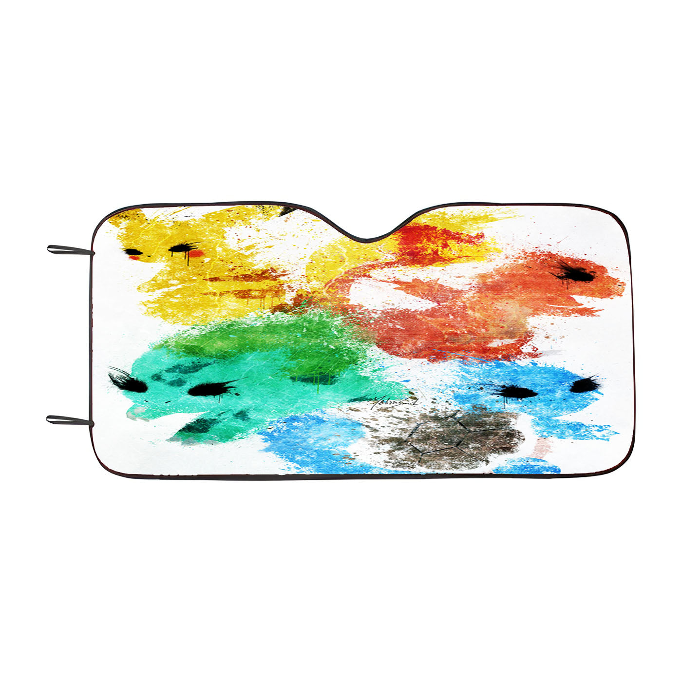 Pikachu Painting Pokemon Car Auto Sun Shade Windshield Cover