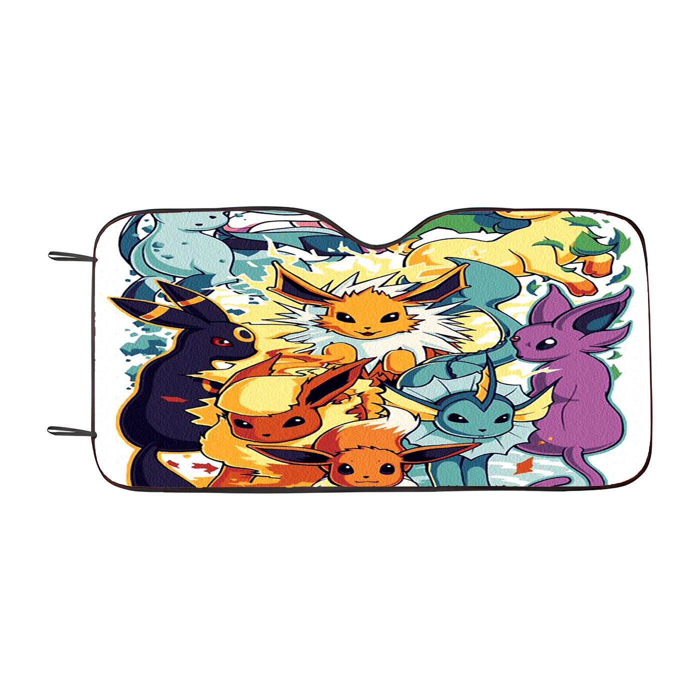 Pokemon All Element Car Auto Sun Shade Windshield Cover