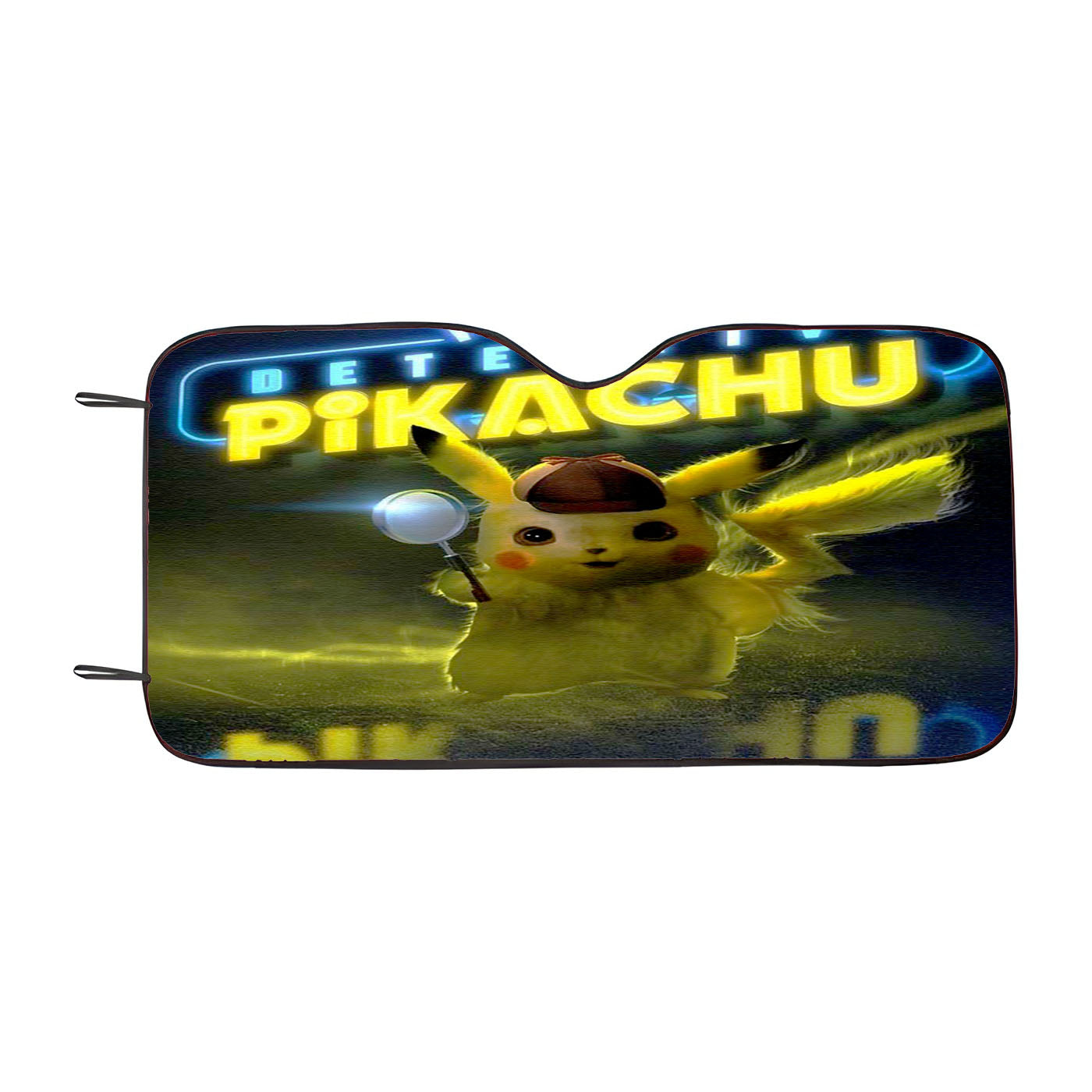 Pokemon Detective Pikachu Poster Canvas Car Auto Sun Shade Windshield Cover