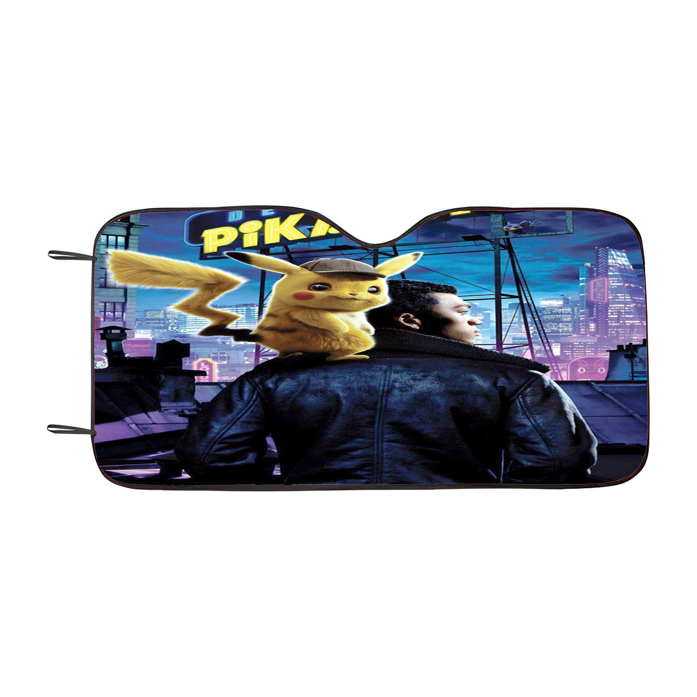 Pokemon Detektiv Pikachu Poster Movie Car Auto Sun Shade Windshield Cover
