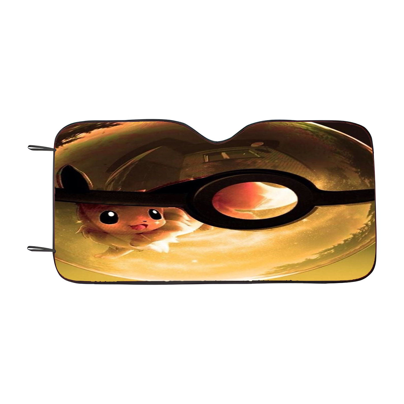 Pokemon Eevee Pokeball Car Auto Sun Shade Windshield Cover