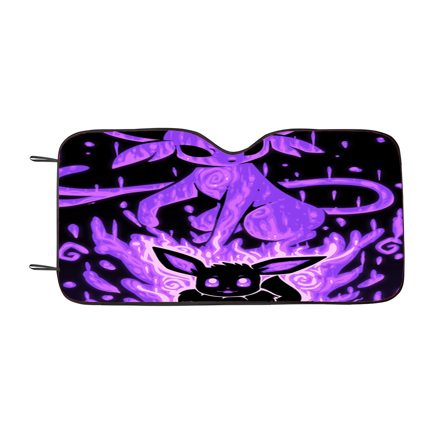 Pokemon Evolution Eevee To Espeon Car Auto Sun Shade Windshield Cover