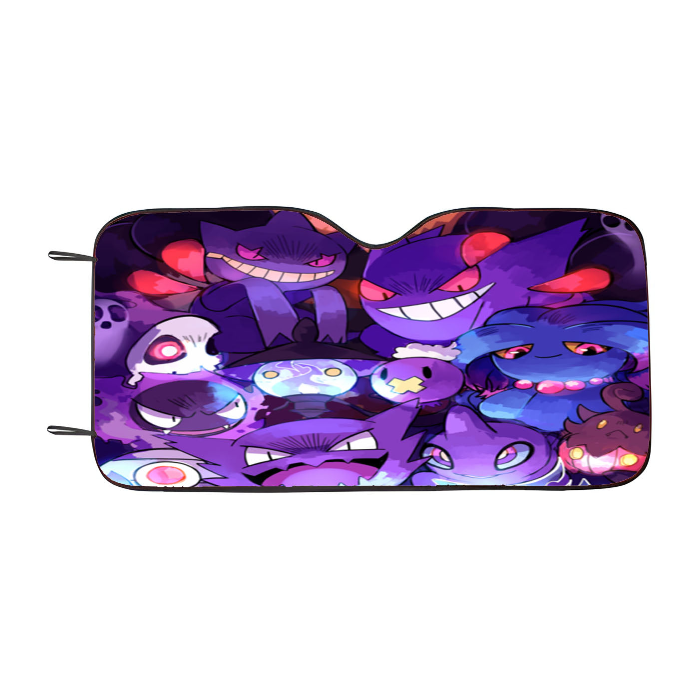 Pokemon Gastly Haunter Gengar Art Go Car Auto Sun Shade Windshield Cover
