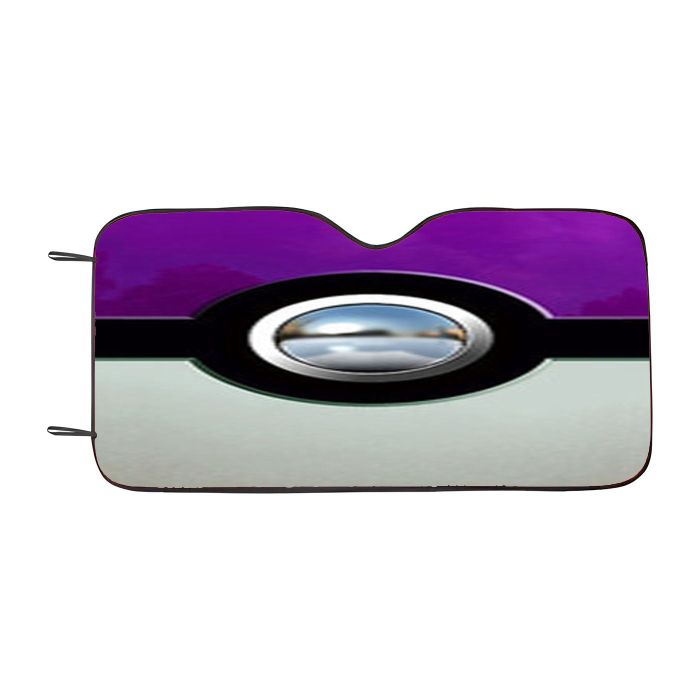 Pokemon Gengar Purple Pokeball Car Auto Sun Shade Windshield Cover
