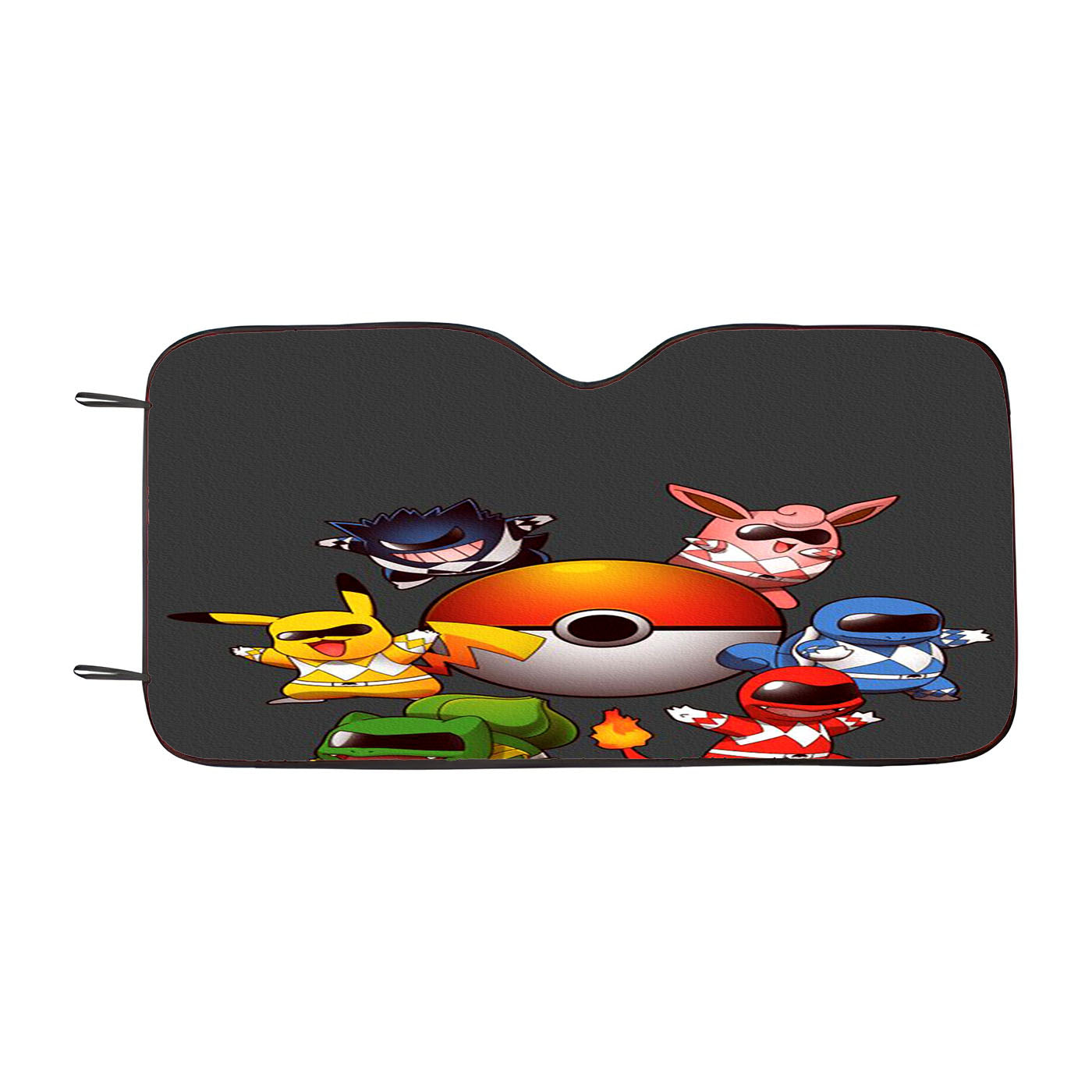 Pokemon Go Go Rangers Car Auto Sun Shade Windshield Cover