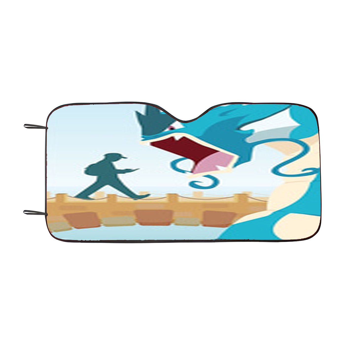 Pokemon Go Gyarados Loading Screen Car Auto Sun Shade Windshield Cover