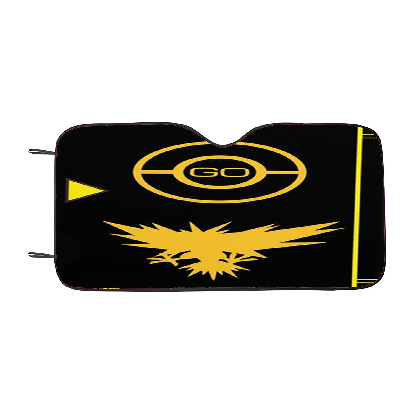 Pokemon Go Pokedex Team Instinct Black Car Auto Sun Shade Windshield Cover