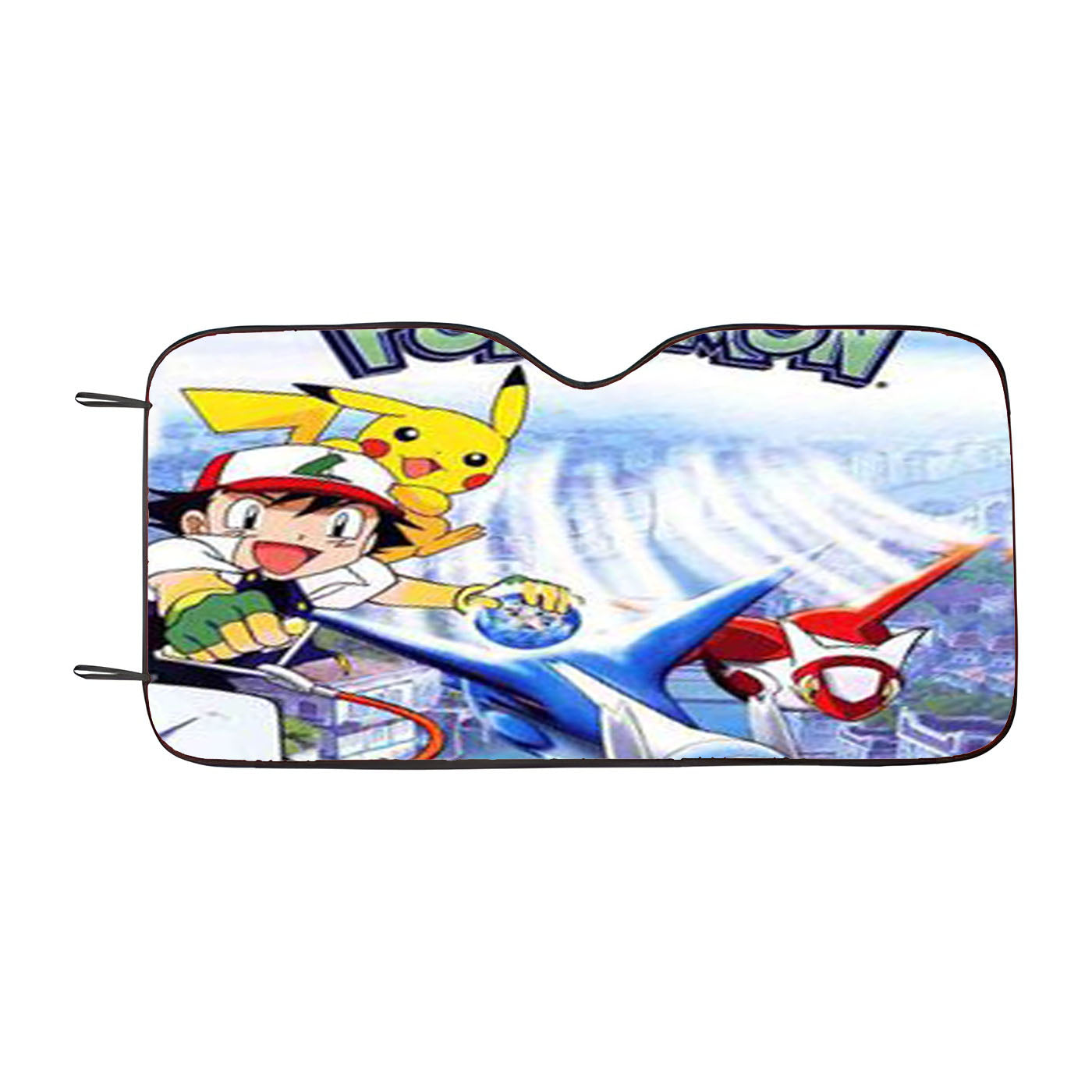 Pokemon Heroes Car Auto Sun Shade Windshield Cover