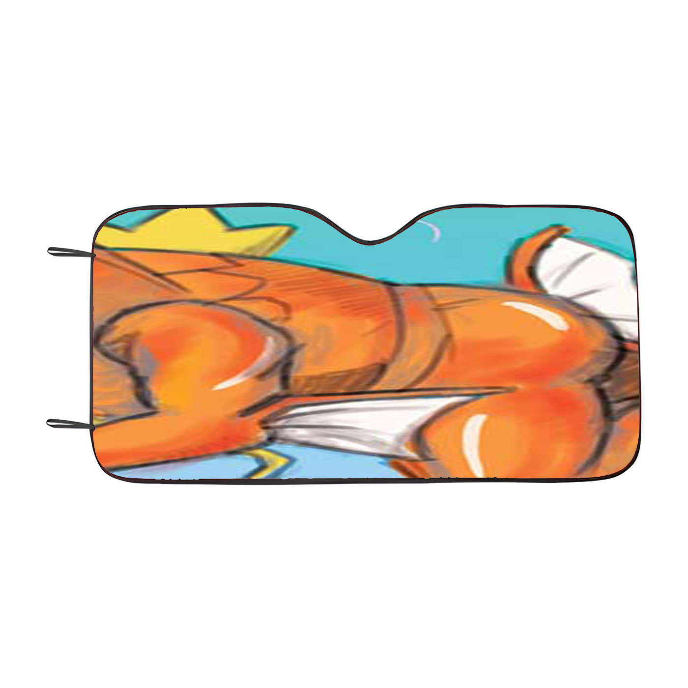 Pokemon Magikarp Sketch Car Auto Sun Shade Windshield Cover