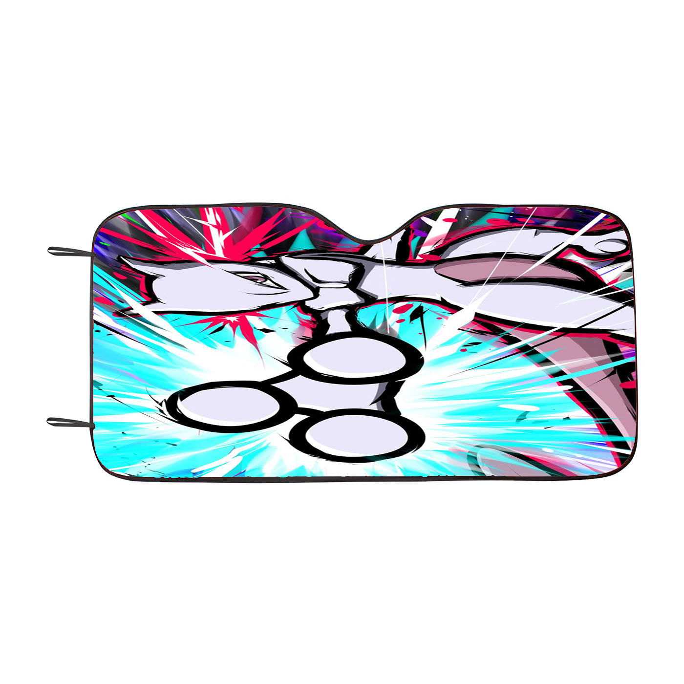 Pokemon Mewtwo Legendary Attacks Car Auto Sun Shade Windshield Cover