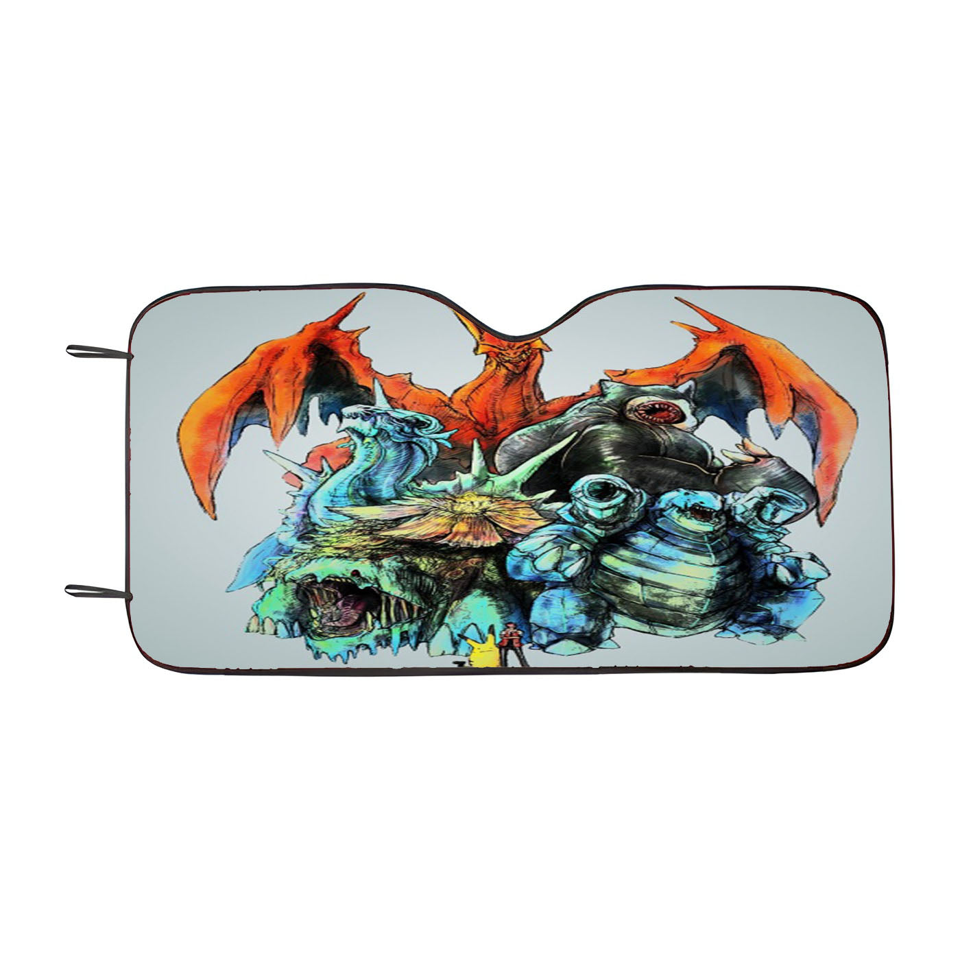 Pokemon Monsters Car Auto Sun Shade Windshield Cover