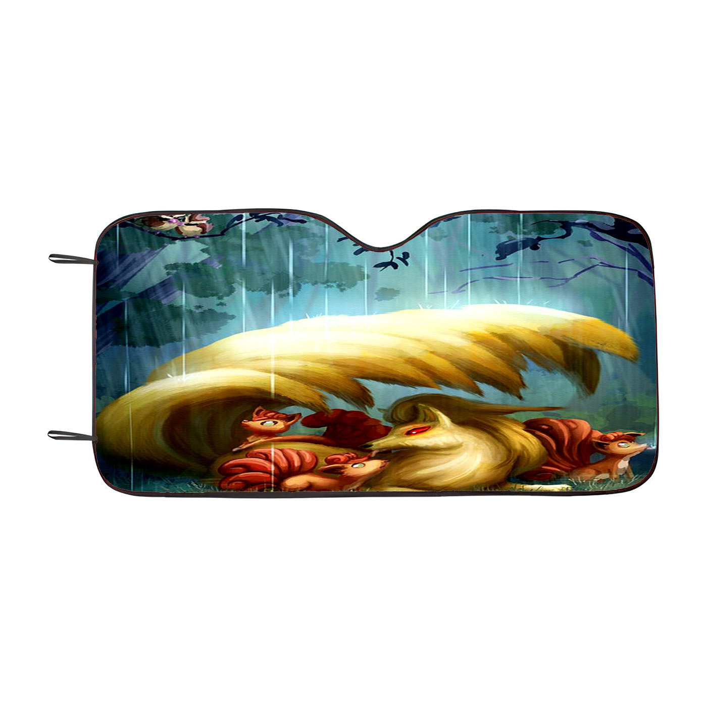 Pokemon Ninetales Car Auto Sun Shade Windshield Cover
