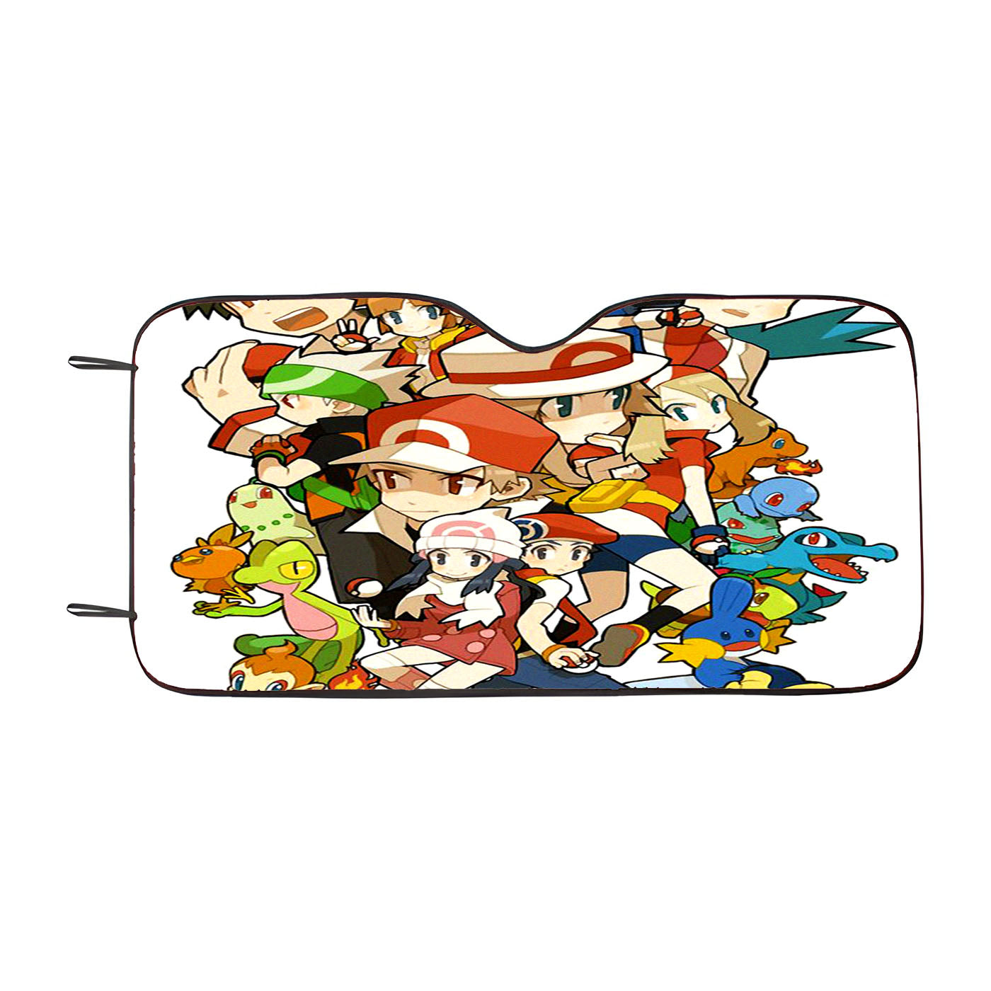 Pokemon Playable Characters Doodle Car Auto Sun Shade Windshield Cover