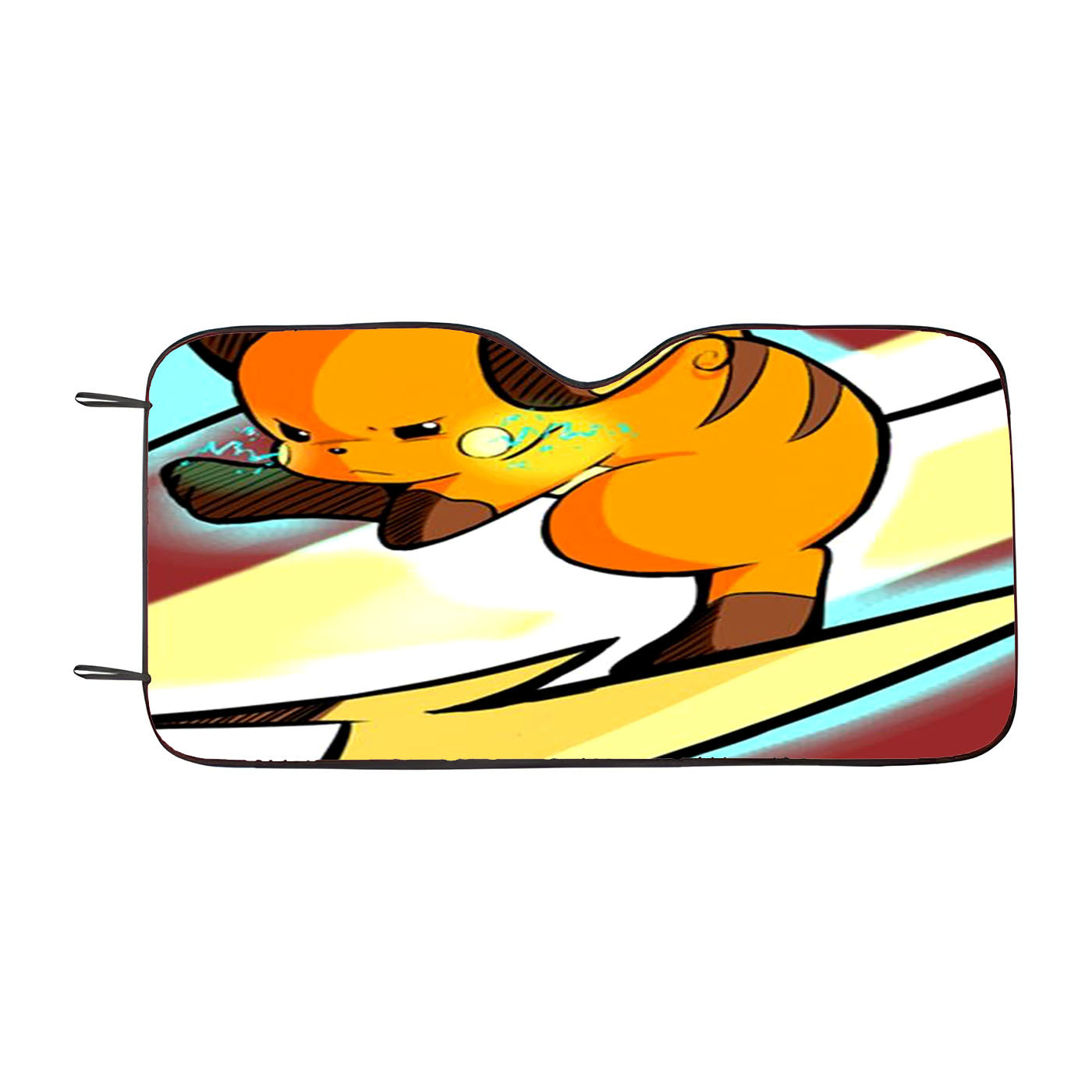Pokemon Raichu Power Car Auto Sun Shade Windshield Cover