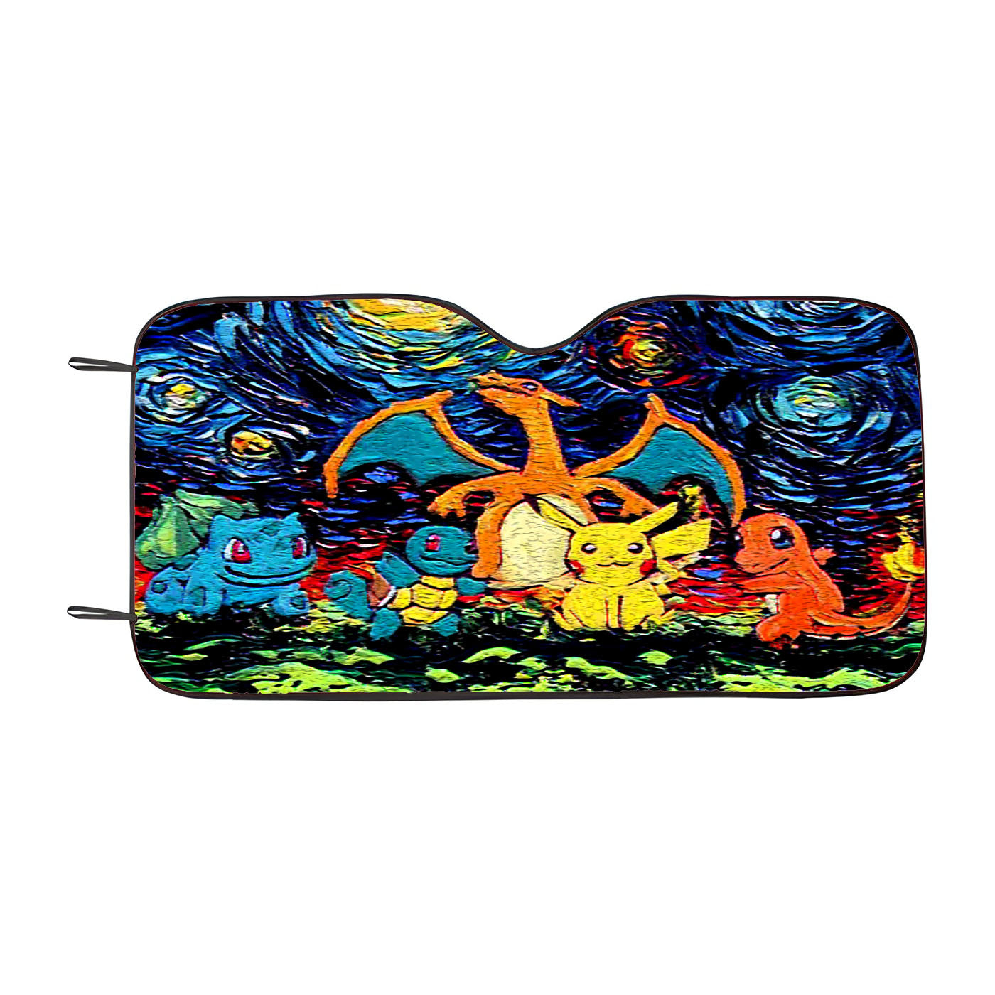Pokemon Starry Night Abstract Car Auto Sun Shade Windshield Cover