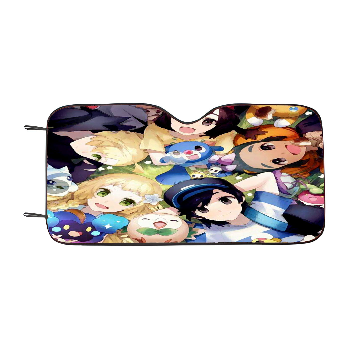 Pokemon Sun And Moon Paint Art Car Auto Sun Shade Windshield Cover