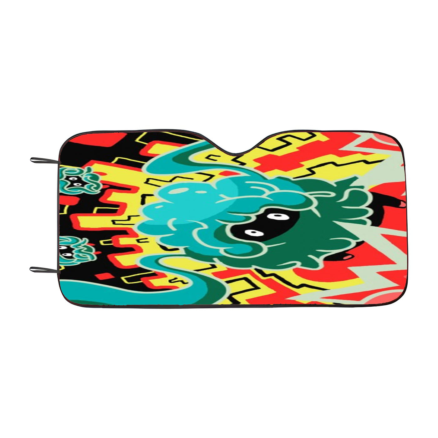 Pokemon Tangela Doodle Art Car Auto Sun Shade Windshield Cover